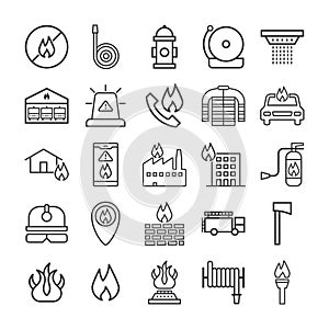 Fire Brigade Icon Set