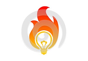 Fire bulb logo