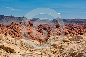 Fire Canyon / Silica Dome in  Valley of Fire State Park, Nevada United States