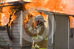Fire Chief at Structure Fire