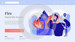 Fire consequences concept landing page.