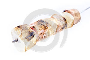 Fire cooked marshmellow.