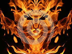 Fire creature photo