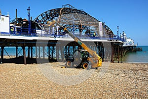 Fire damage. Eastbourne Pier