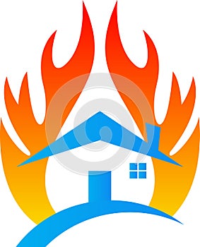Fire damage home insurance photo