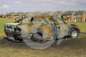 Fire Damaged Car