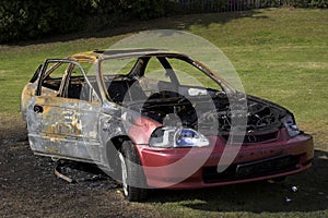 Fire Damaged Car