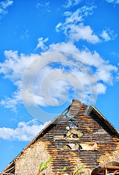 Fire damaged gable end