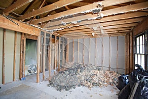Fire Damaged and Gutted Room photo