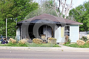 Fire Damaged House