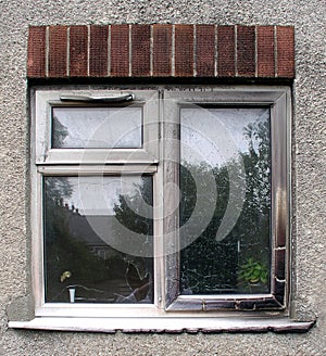 Fire damaged window