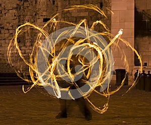 Fire dancer