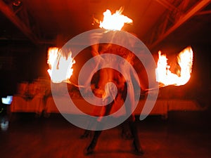 Fire dancer