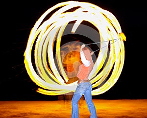 Fire dancer