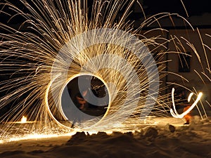 Fire dancers