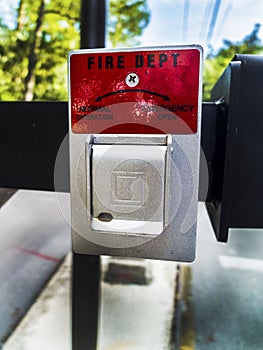 Fire department emergency operation switch