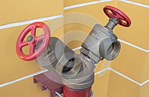 Fire department two way connection standpipe.