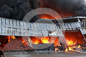 Fire Disaster in Warehouse