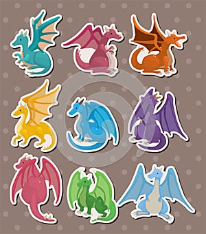 Fire dragon stickers