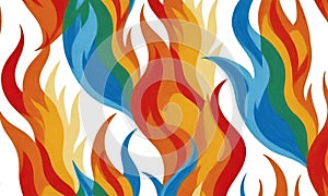 Fire drawing pattern illustration, Gradient abstract texture.