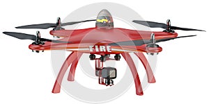 Fire Drone quadrocopter