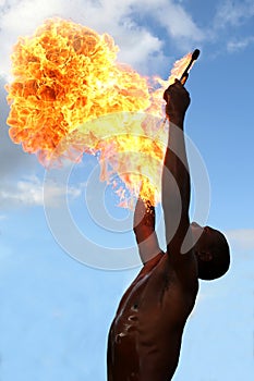 Fire Eater at the Circus