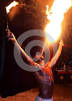 Fire Eater at the Circus