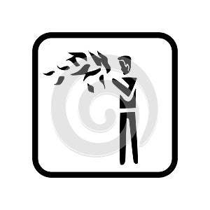 Fire eater man icon vector isolated on white background, Fire eater man sign , holiday illustrations
