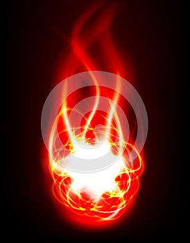 Fire Element Background (vector) photo