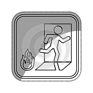 Fire emergency sign