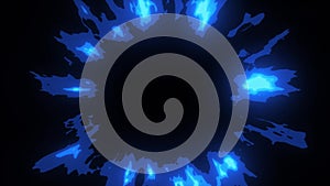 Fire Energy Circles Background Loop