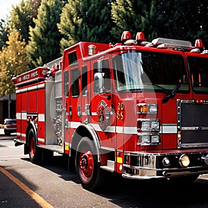 Fire engine, emergency response vehicle for fire fighting