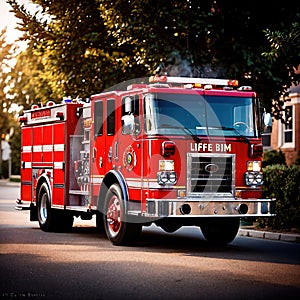 Fire engine, emergency response vehicle for fire fighting