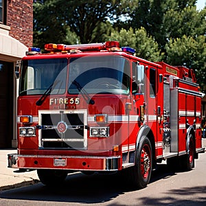 Fire engine, emergency response vehicle for fire fighting