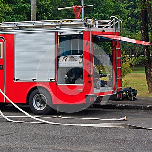 Fire engine and equipments