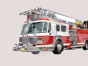 Fire Engine Isolated