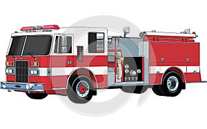 Fire Engine Vector Illustration