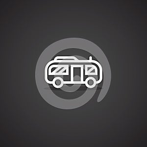 fire engine. Vector illustration decorative design