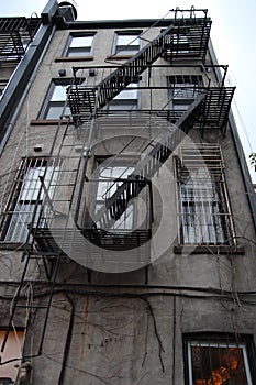 Fire escape and catwalk in NYC