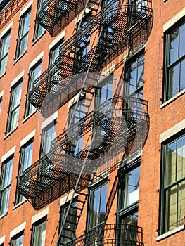 Fire escape, SoHo, New York City photo