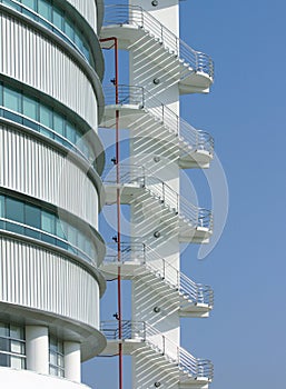 Fire escape staircase