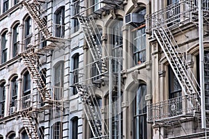 Fire escape stairs