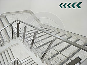 Fire escape stairs background