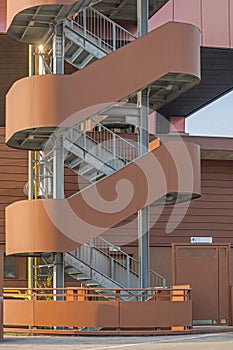 Fire Escape Stairway Structure