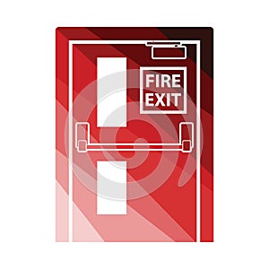 Fire exit door icon