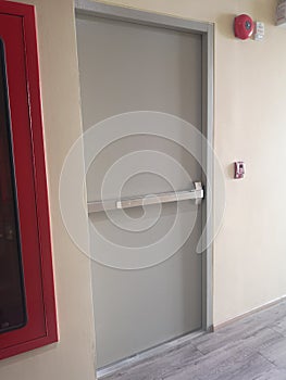 Fire exit door steel material stainless handleâ€‹ firehose cabinet