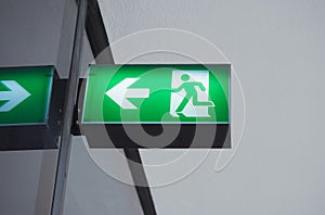 Fire exit sign