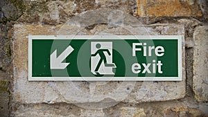 Fire Exit Sign