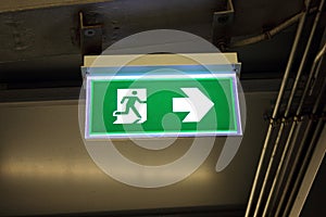 Fire exit signs