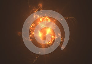 Fire explosion sparky abstract background